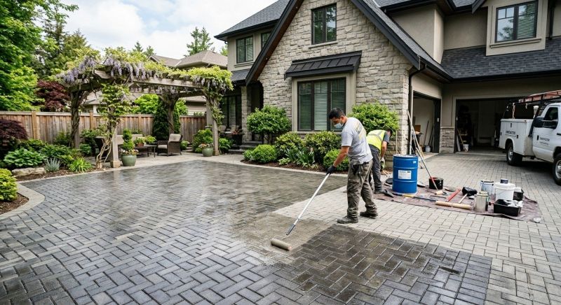 Paver Driveway Sealing in Alpharetta, GA